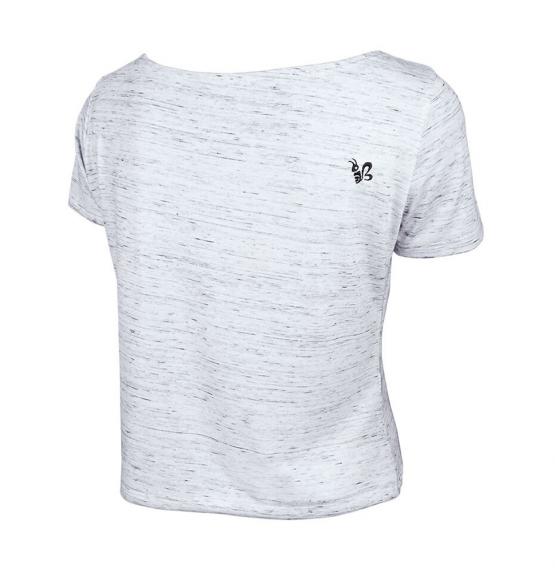 Polera cuello bote melange yagan