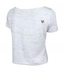 Polera cuello bote melange yagan