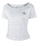 Polera cuello bote melange yagan